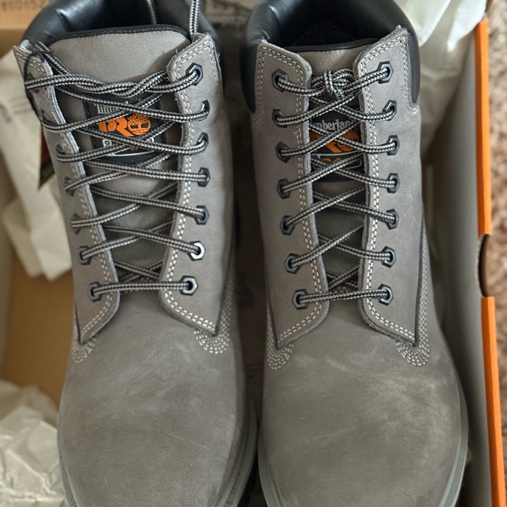 Timberland Gray Rugged Work Boots